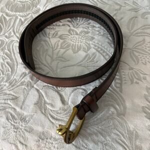 NO Holes Heavy Duty Automatic Buckle Belt Cognac Brown SzS Country Ranch Durable